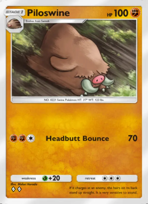 Image of the card Piloswine