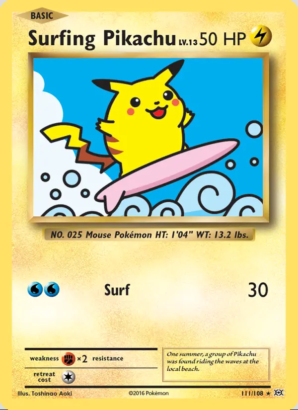 Image of the card Surfing Pikachu